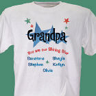 Shining Stars Personalized Father's Day T-Shirt